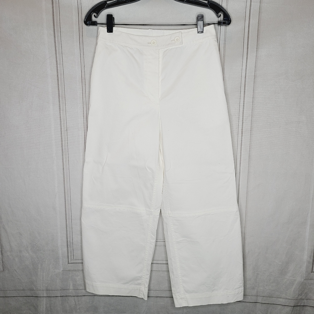 Theory Cropped Cotton Trousers
